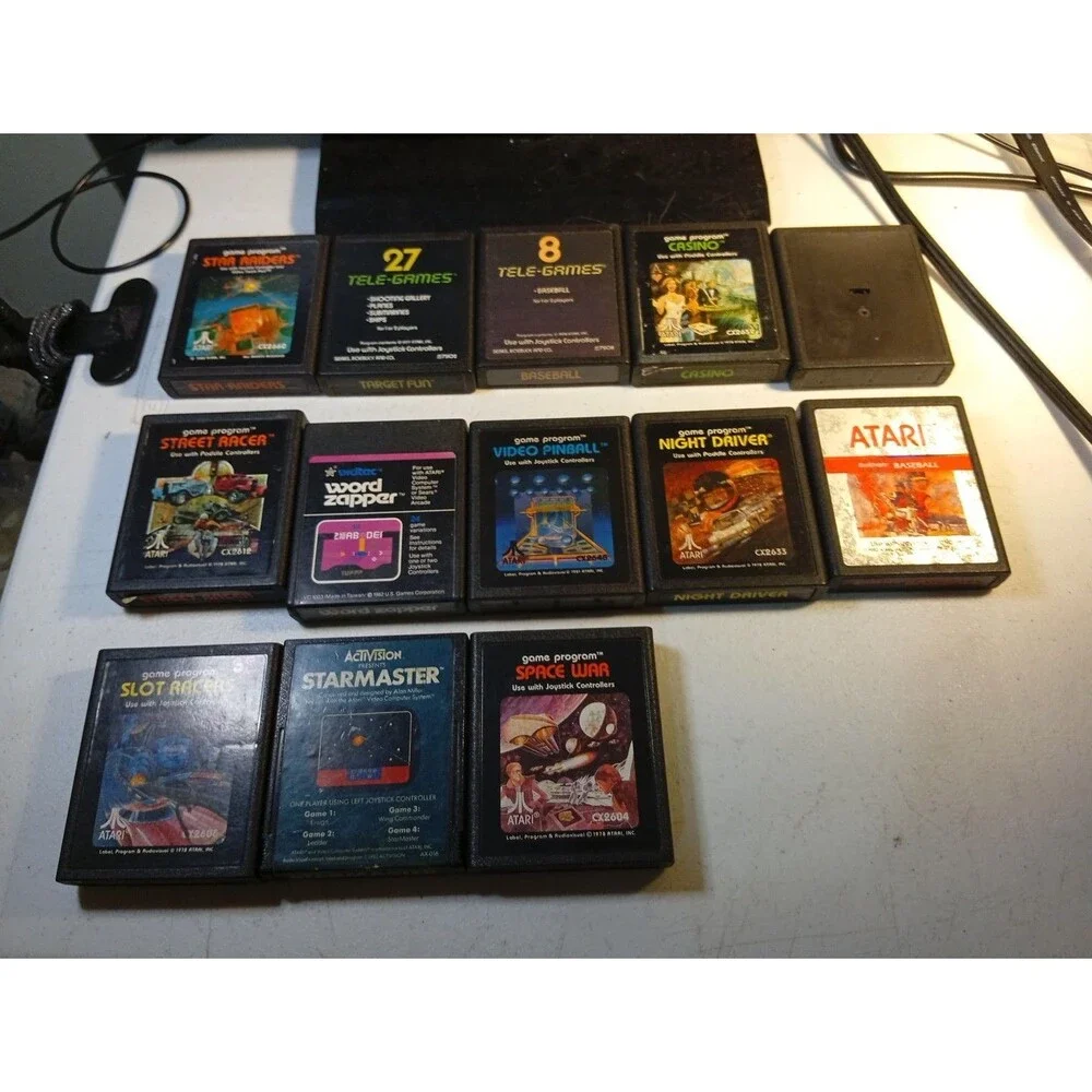 Atari 2600 73 Game Cartridge Lot - Varying Conditions - Tested & Working